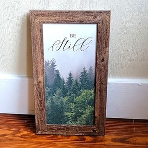 Be Still Wooden Frame Print